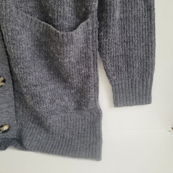 Quince Baby Alpaca Oversized Long Cardigan Sweater Gray Womens Small - Picture 4 of 6